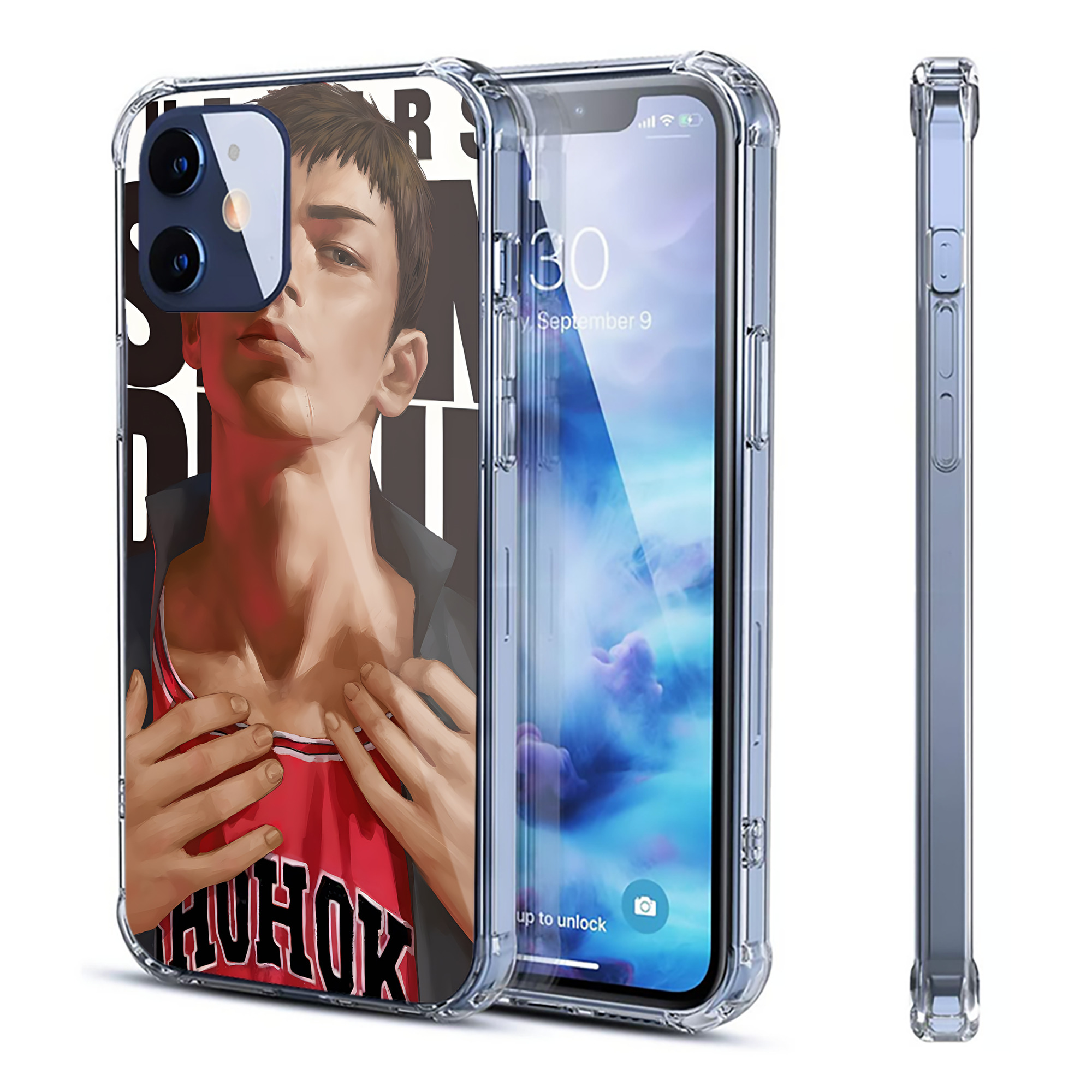 （画像用） SLAM DUNK／スラムダンク 【iPhone 12シリーズ対応】透明スマホケース（クリアソフトケース）